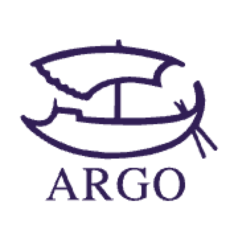 ARGO logo featuring a stylized ancient ship with a sail above the word ARGO.