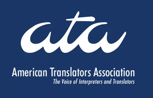 American Translators Association logo.