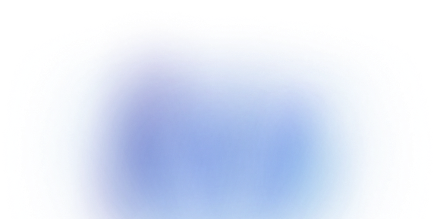 Abstract blue gradient background with soft light rays radiating from the center.