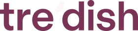 Wordmark logo reading 'tre’dish' in a stylized purple font.