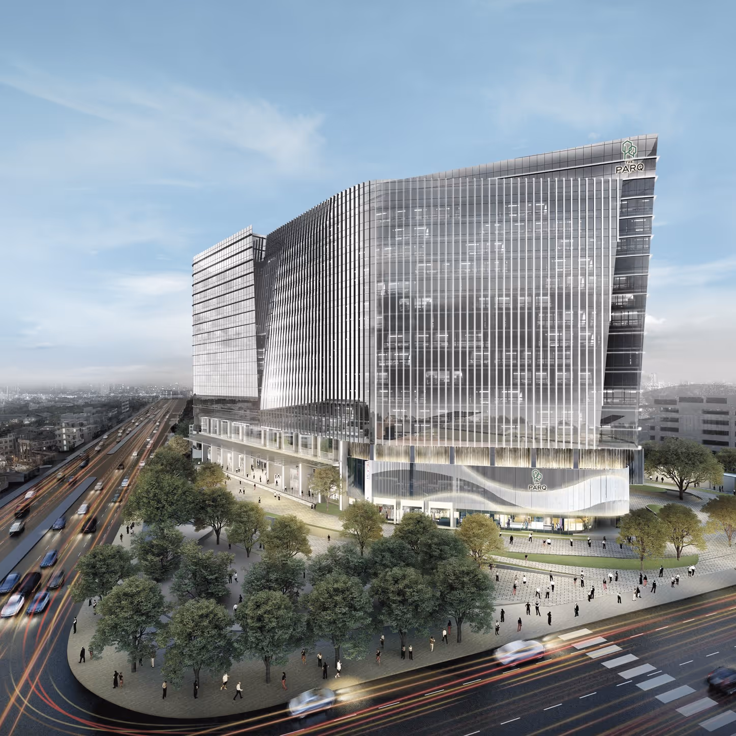 The Parq. Bygningen Seven Seaks Thailand har sine kontorer i.