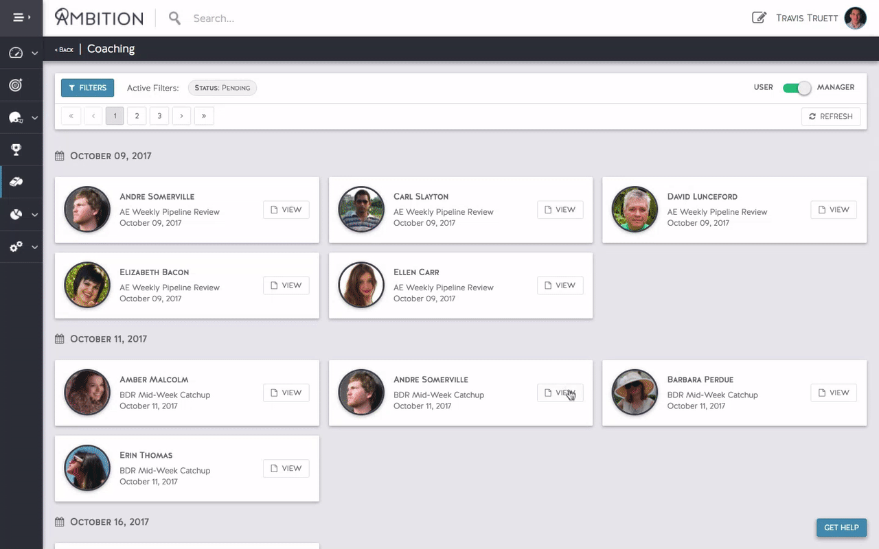 ambition sales coaching