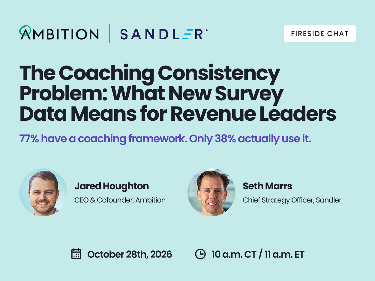 The Coaching Consistency Problem: What New Survey Data Means for Revenue Leaders