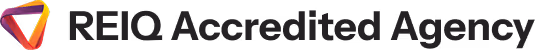 Red Circle Accredited Agency logo with a red, orange, and purple triangular icon.
