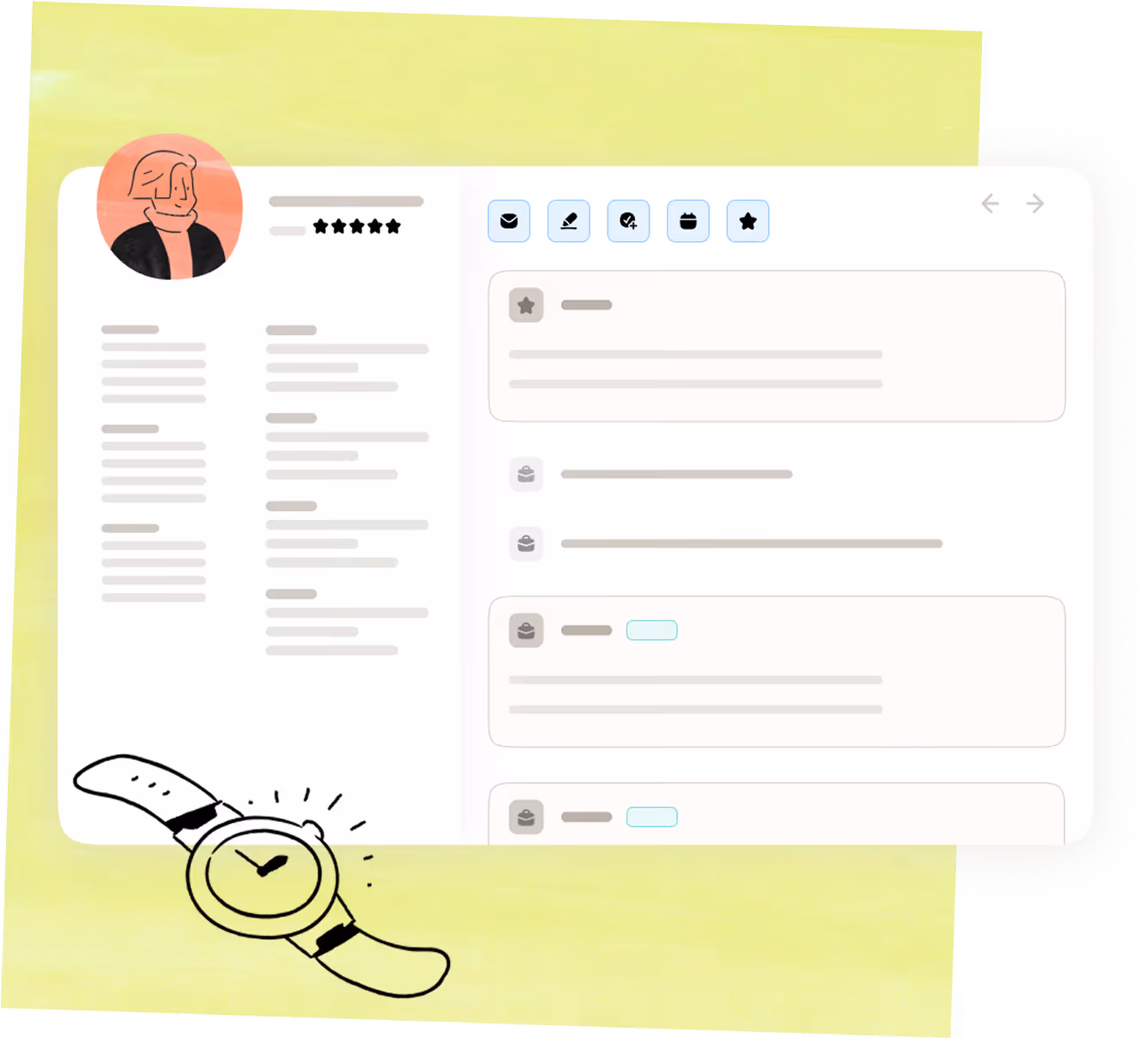 Aperçu du l'interface simple du logiciel de recrutement ATS Français Taleez pour gagner du temps sur ses recrutements.