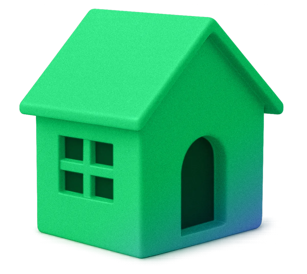 Green 3D house