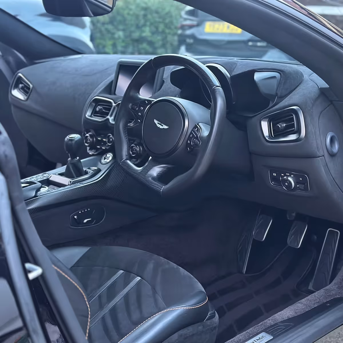 Valeted car steering wheel and seat