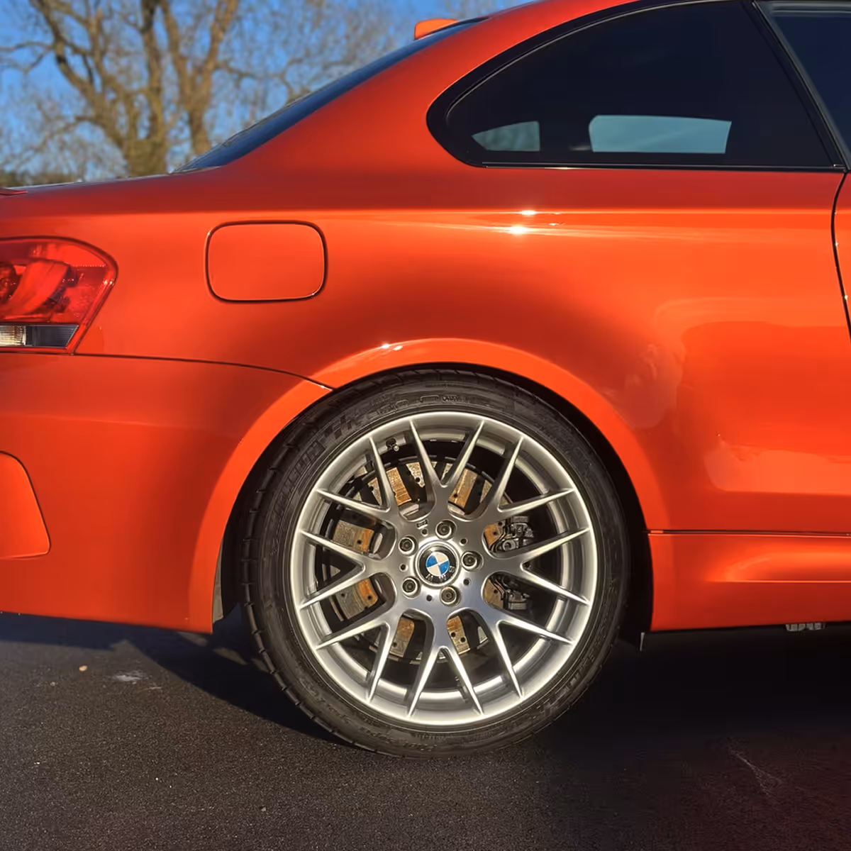 Red car showing a clean finish