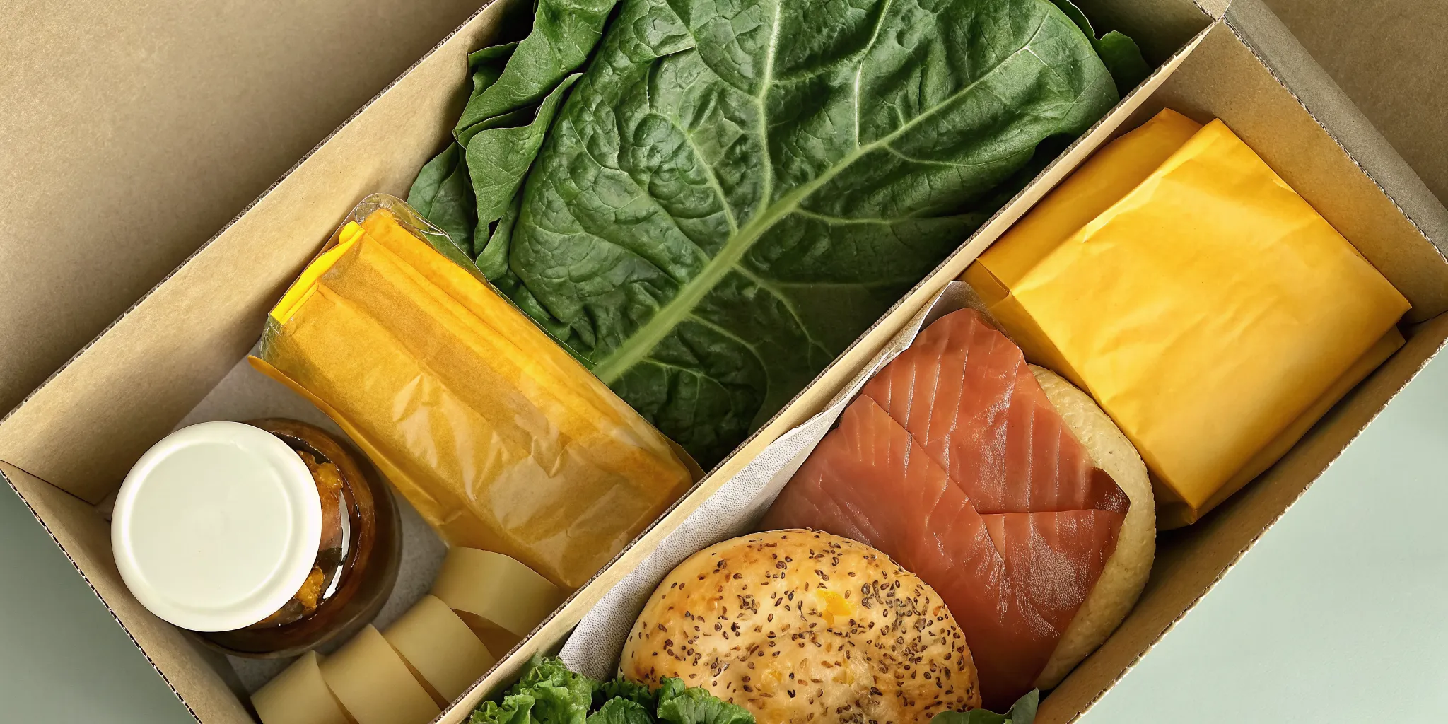 Fresh ingredients for a meal from one of the best Canadian food subscription boxes.