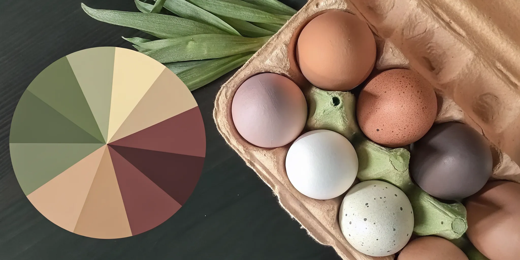 A carton of farm fresh eggs and the price per dozen.