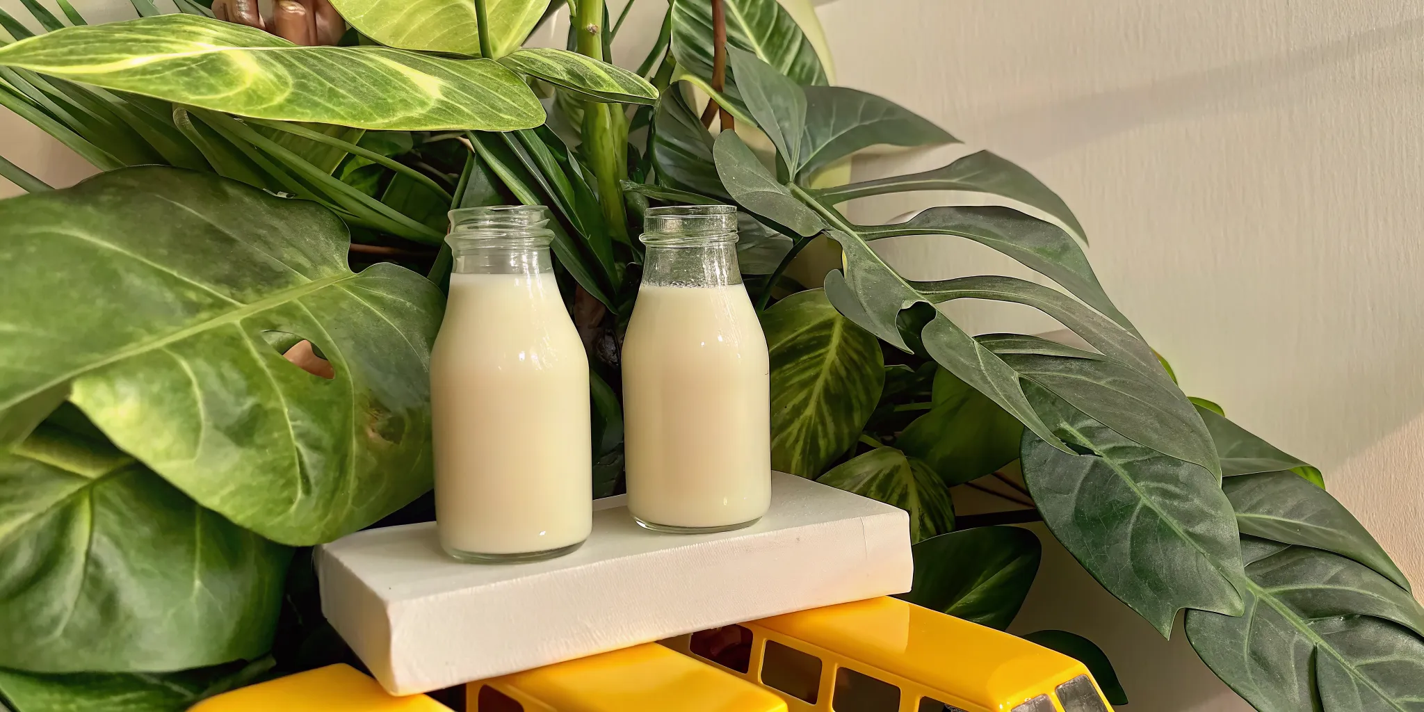 Fresh milk delivery from a top Canadian company in classic glass bottles.