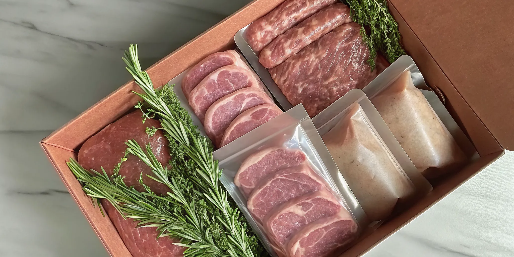The best organic meat subscription box with premium, vacuum-sealed cuts of beef and pork.