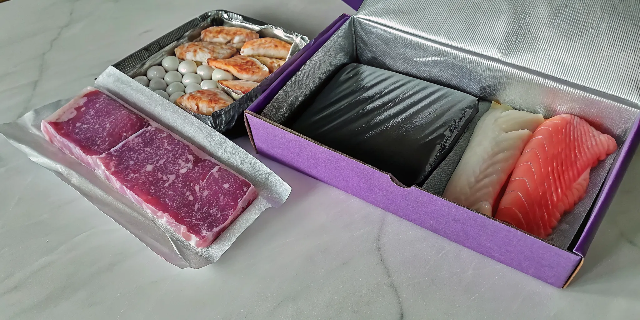 An assortment of fish from one of the best frozen fish delivery services.