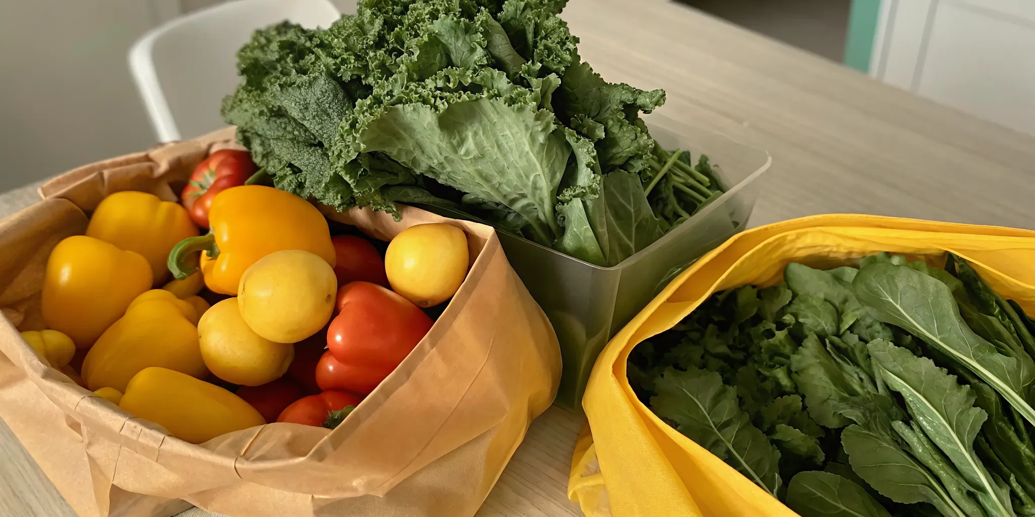 Household unpacking a convenient Canadian grocery delivery