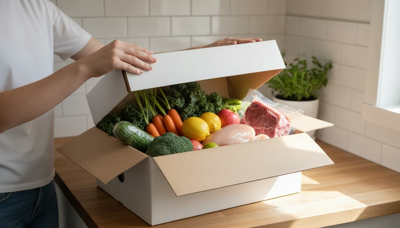 Refrigerated grocery delivery arriving at an Ontario home