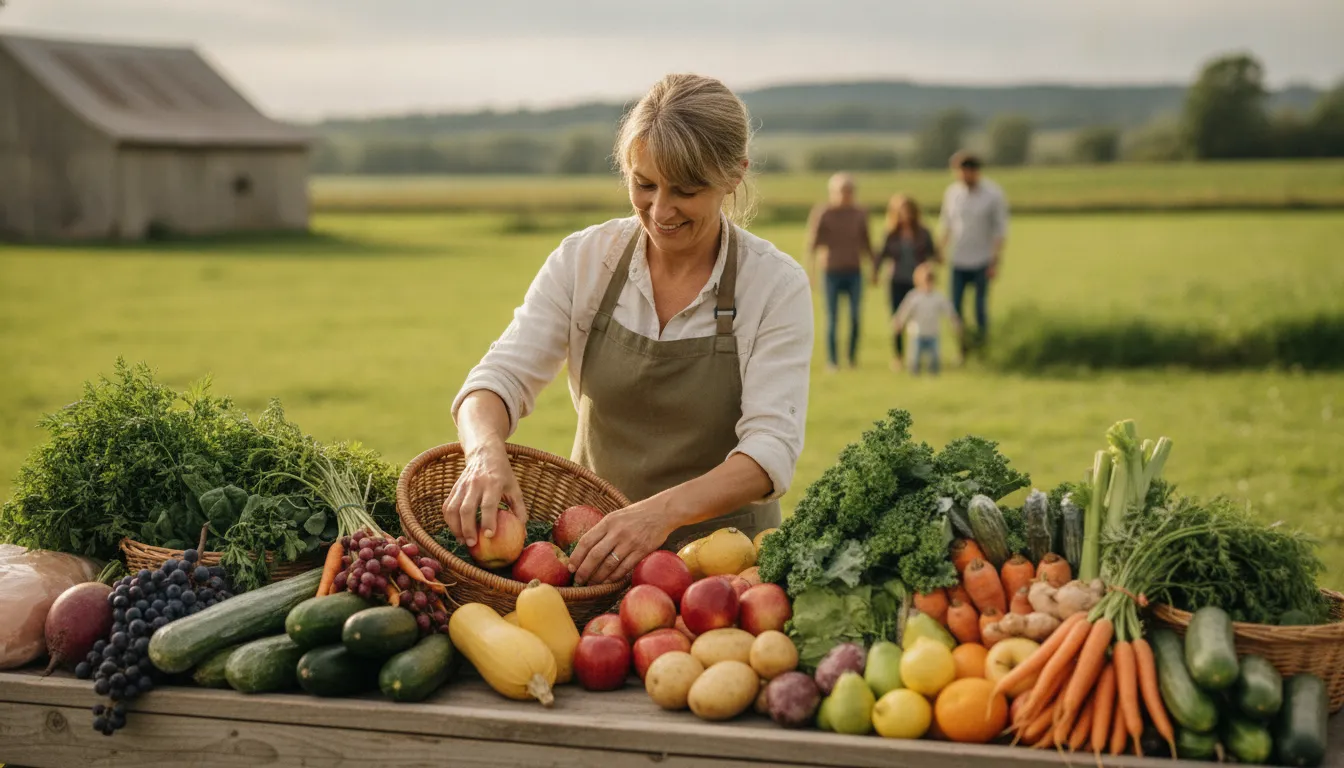 Fresh Canadian produce and local grocery products prepared for home delivery