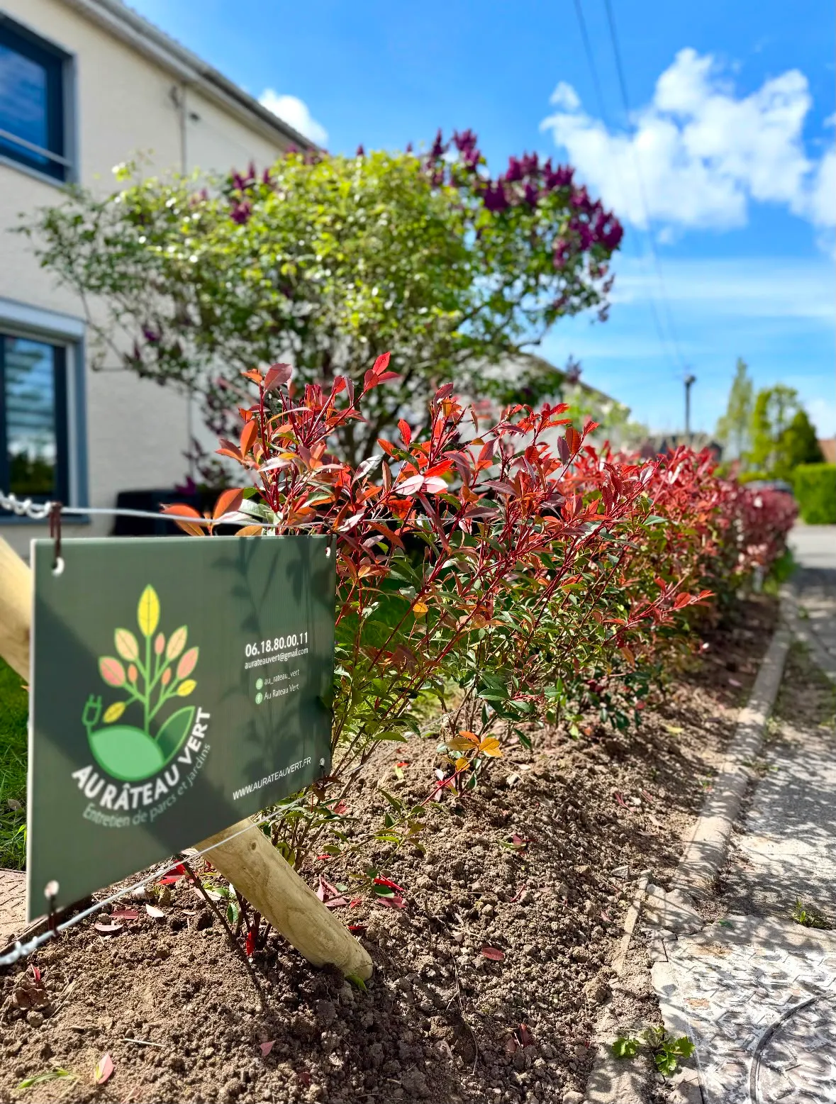 Hem décoration allée et chemin pour jardin luxe au rateau vert