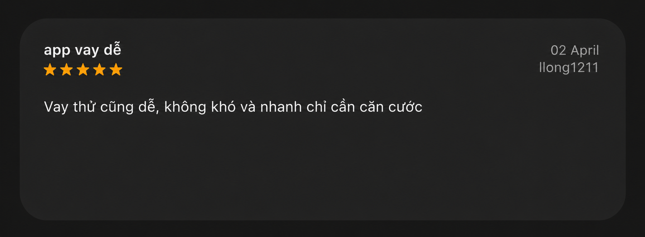 review trên app khách hàng về evo money