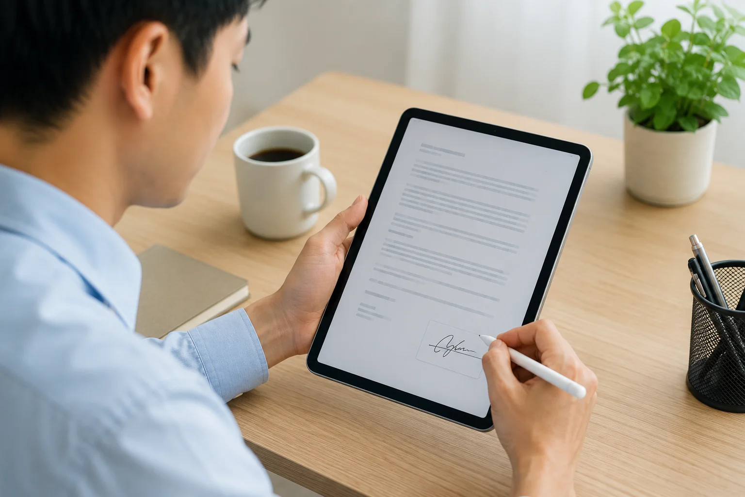 Ký hợp đồng vay điện tử
