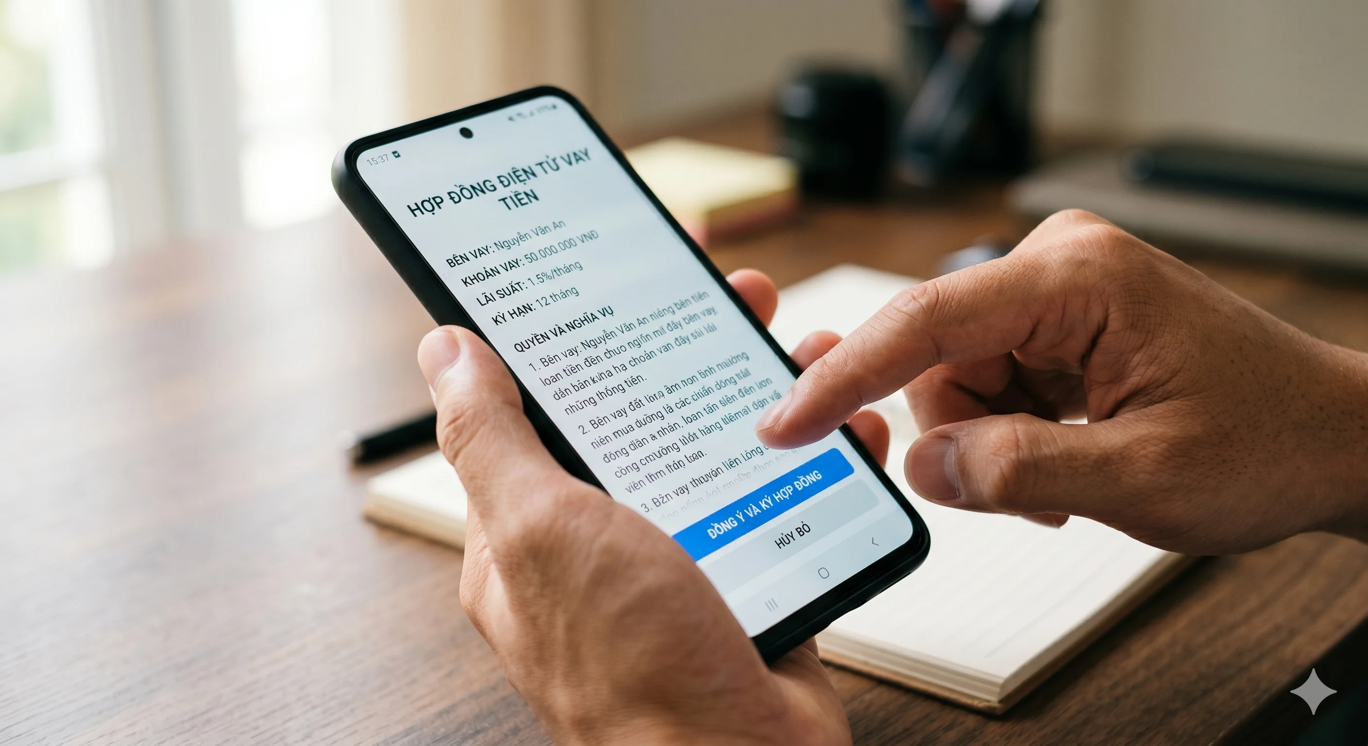 Hợp đồng vay ngắn hạn online