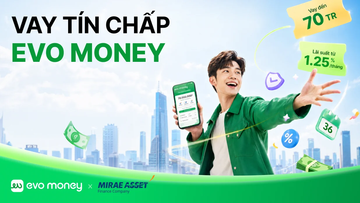 Vay tín chấp nhanh chóng với EVO Money