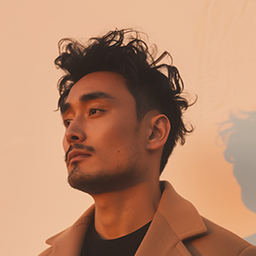Portrait of a young Black man with short curly hair against a neutral background.