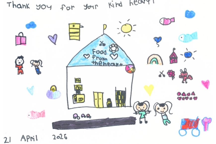 Drawing by a beneficiary of Community Shop @ Mountbatten