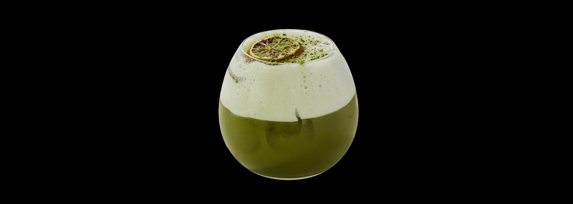 Matcha in a cocktail 