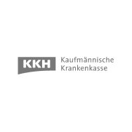 Logo of Kaufmännische Krankenkasse with initials KKH on a flag shape