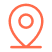 Standort-Pin-Symbol mit Kreis in der Mitte.