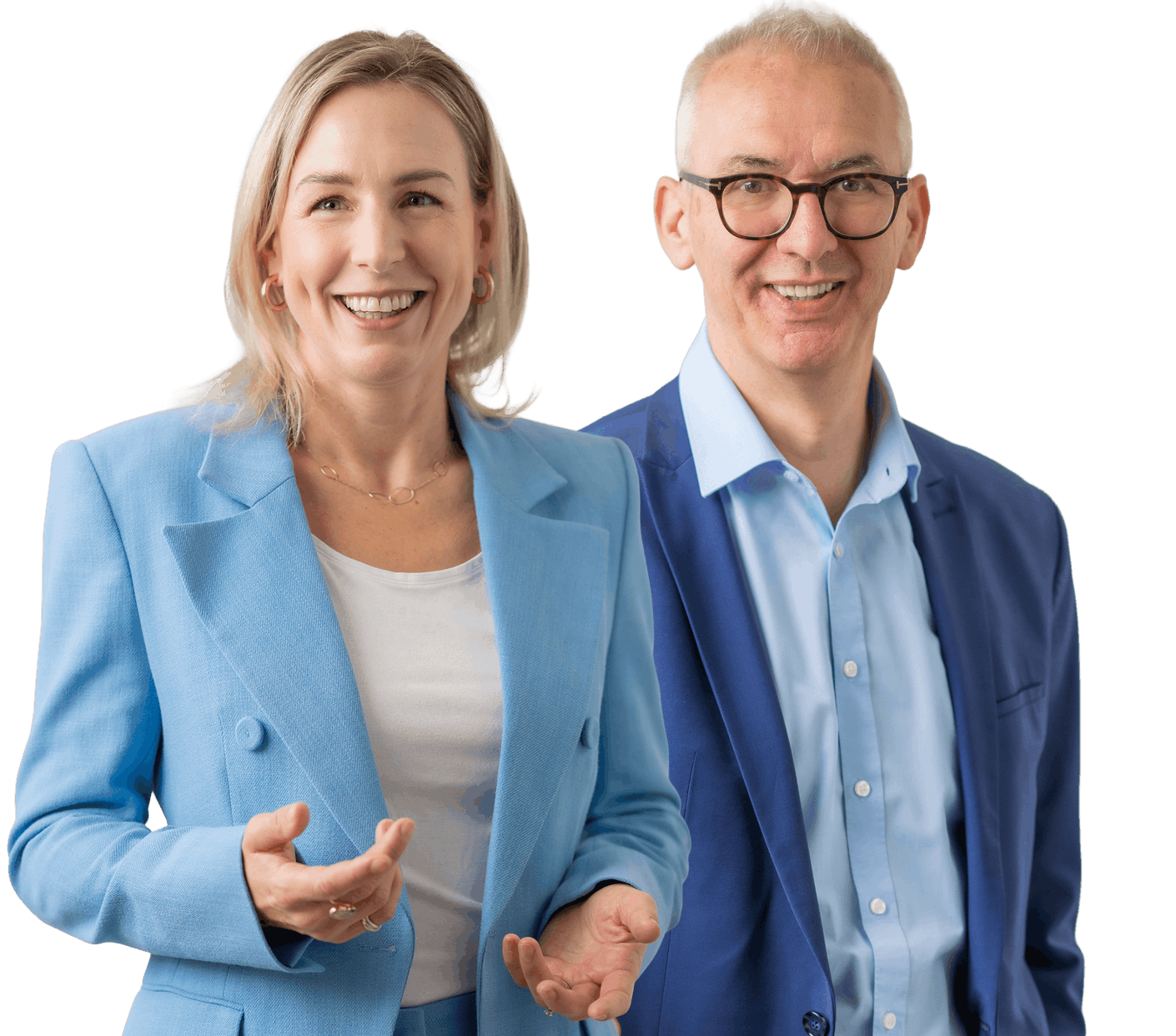 Ansprechpartner Foto, eine Frau und ein Mann