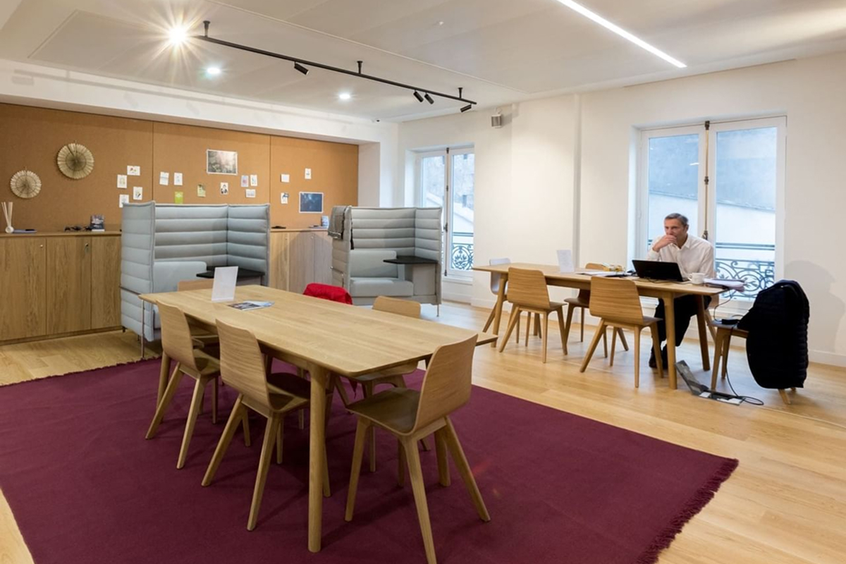 Intérieur centre de coworking – Paris