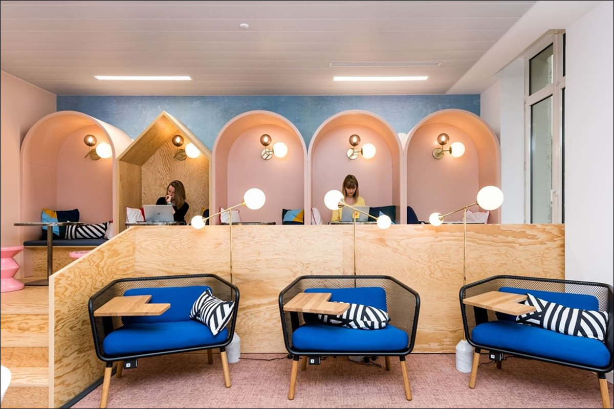 Intérieur centre de coworking – Paris