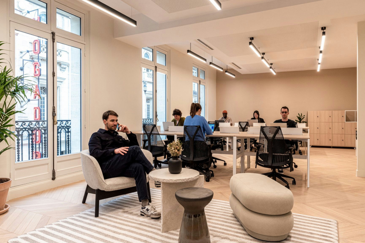 Intérieur centre de coworking – Paris