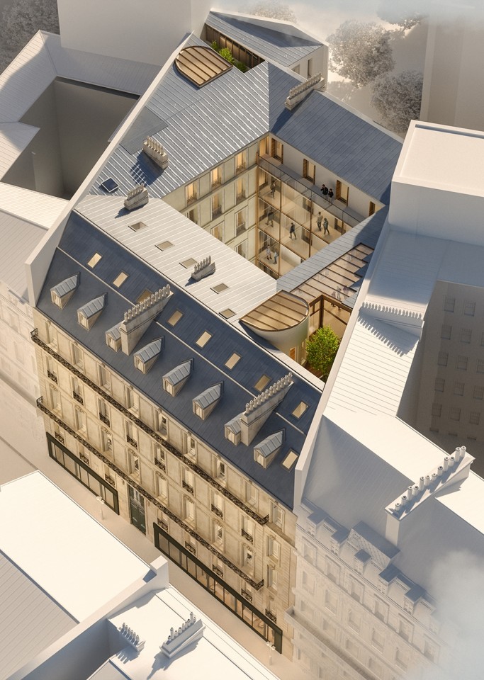 Intérieur bureau opéré – Paris