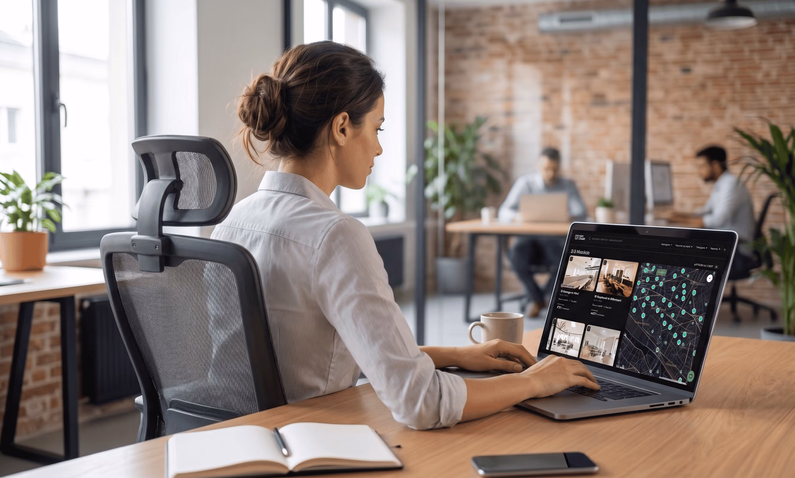 Espace de bureaux moderne illustrant les prix au poste en 2026