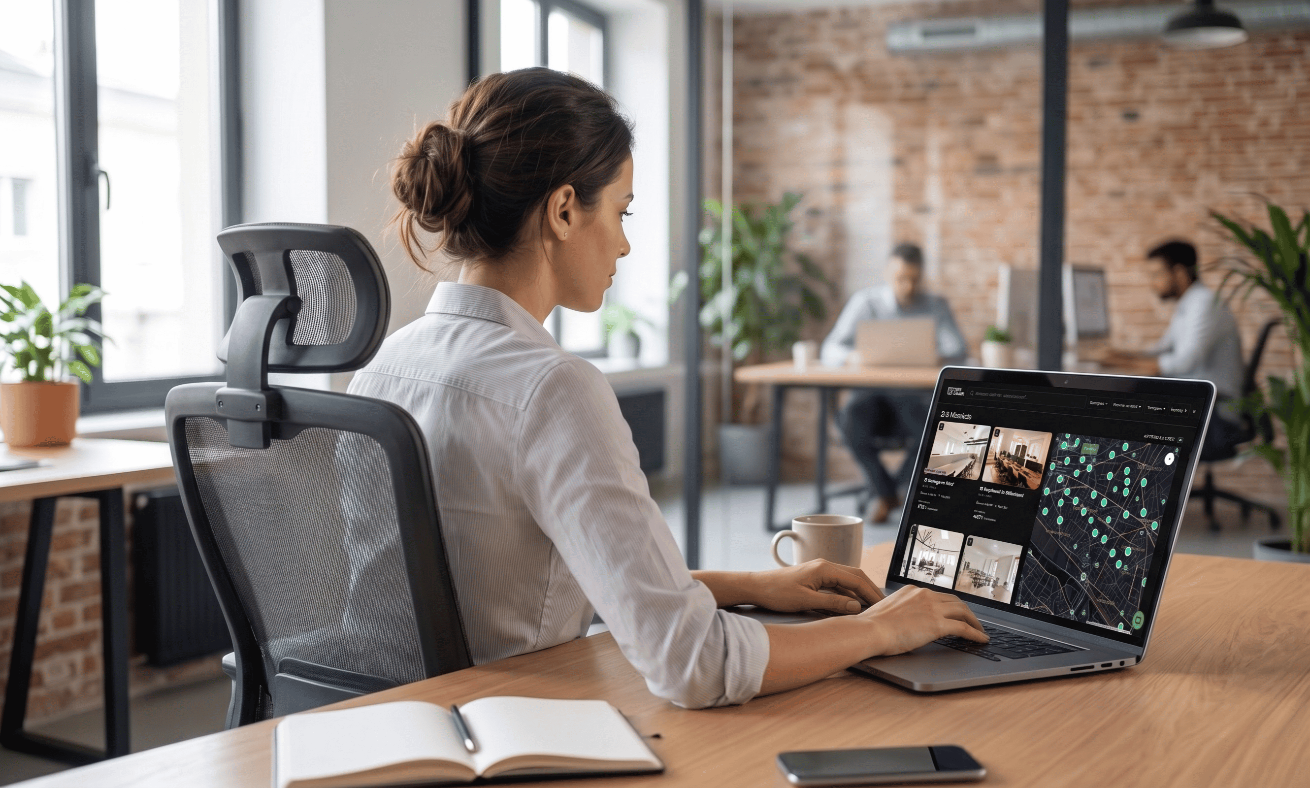 Espace de bureaux moderne illustrant les prix au poste en 2026