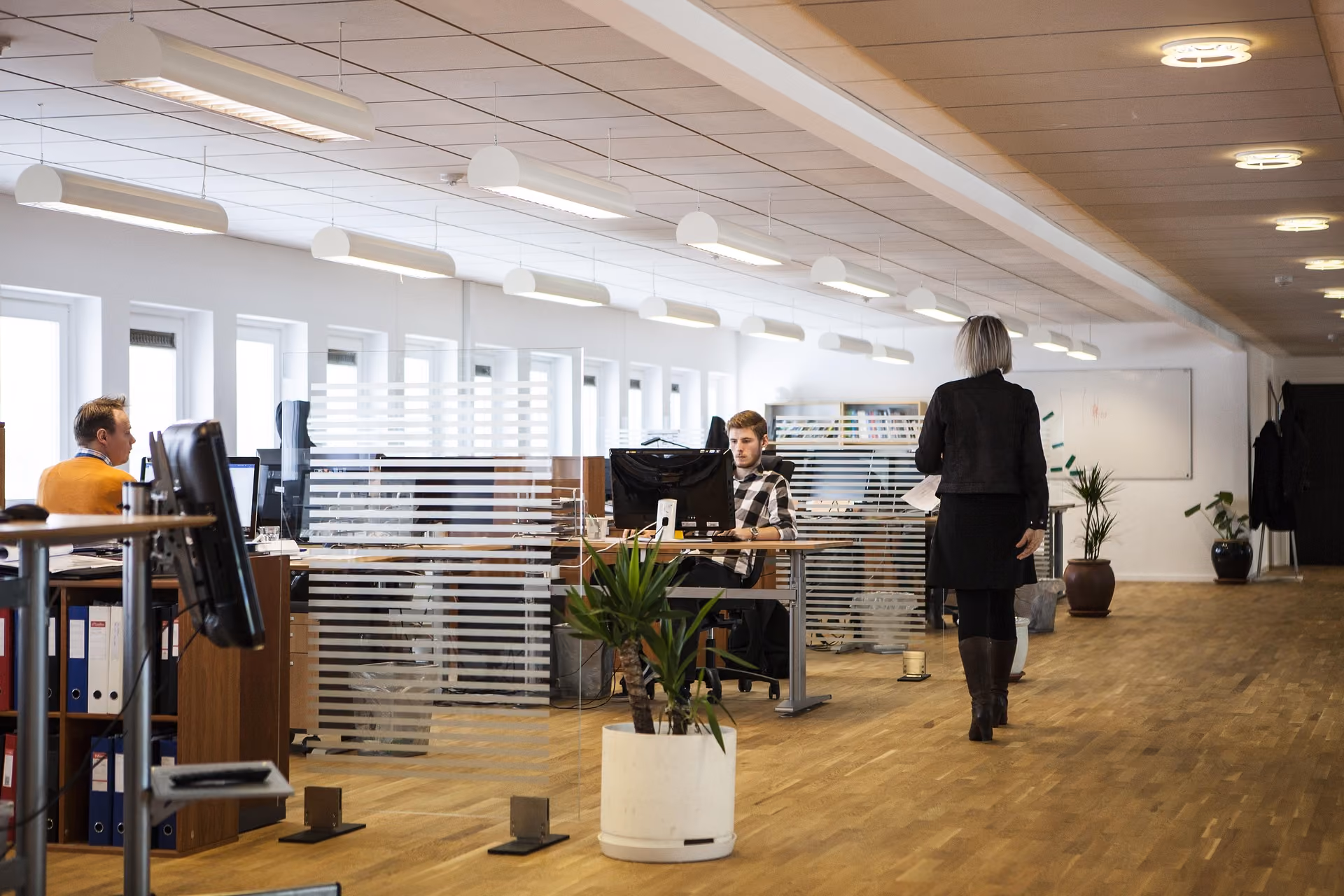 Vue de bureaux dans un quartier d'affaires européen