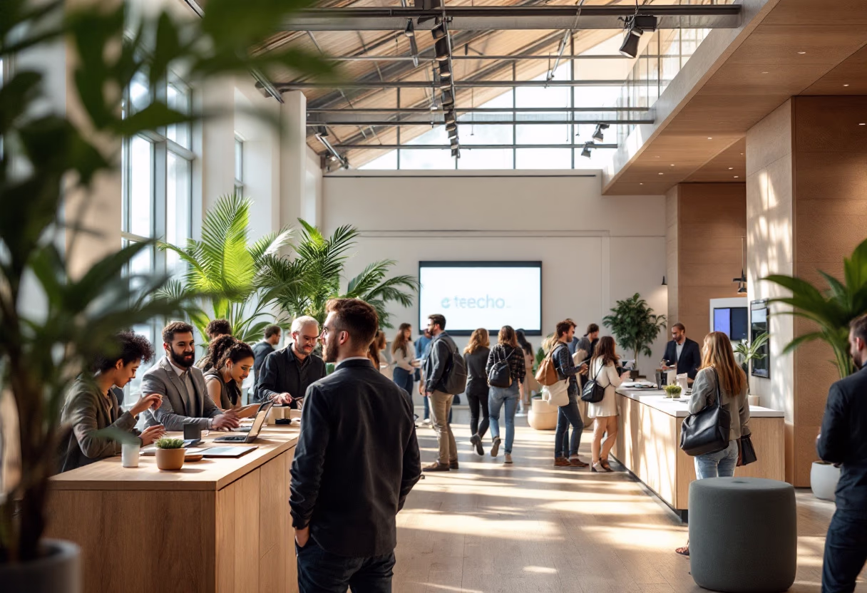 image of tech conference scene