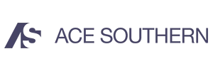 ACE Southern company logo with stylized AS letters and text.