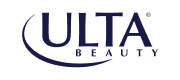 Ulta Beauty logo with stylized swoosh underlining 'ULTA'.