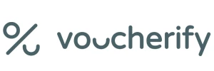 Voucherify company logo with a stylized percentage symbol.