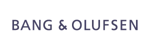 Bang & Olufsen brand name text logo.