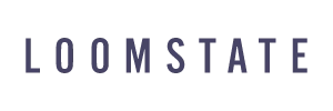 Loomstate brand logo text in capital letters.