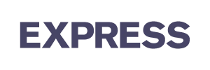 EXPRESS brand logo in bold uppercase letters.
