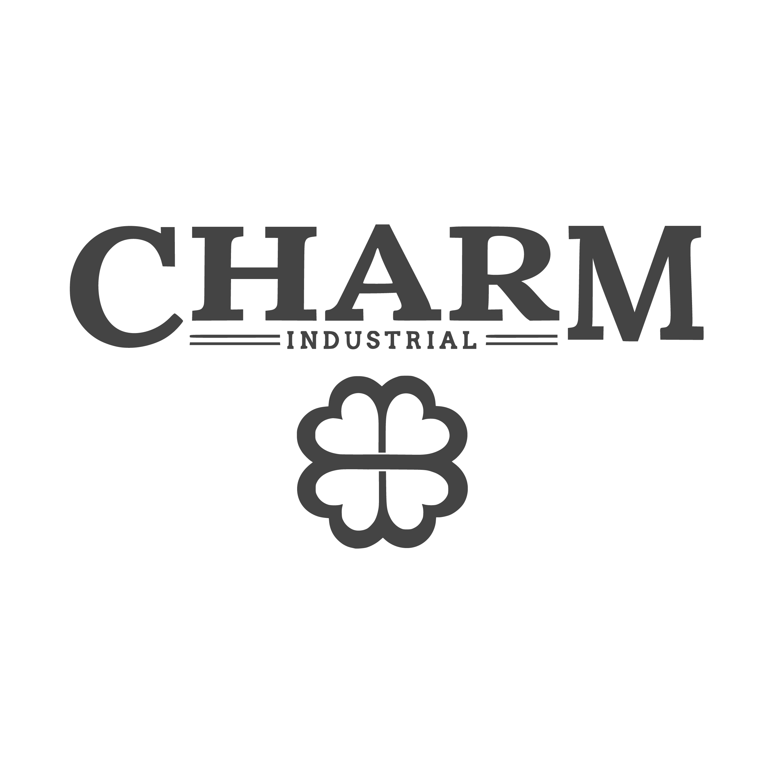 Charm Industrial logo with a stylized four-leaf clover below the company name.