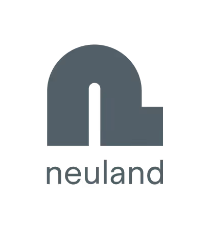 Neuland logo featuring a stylized lowercase 'n' above the word 'neuland'.