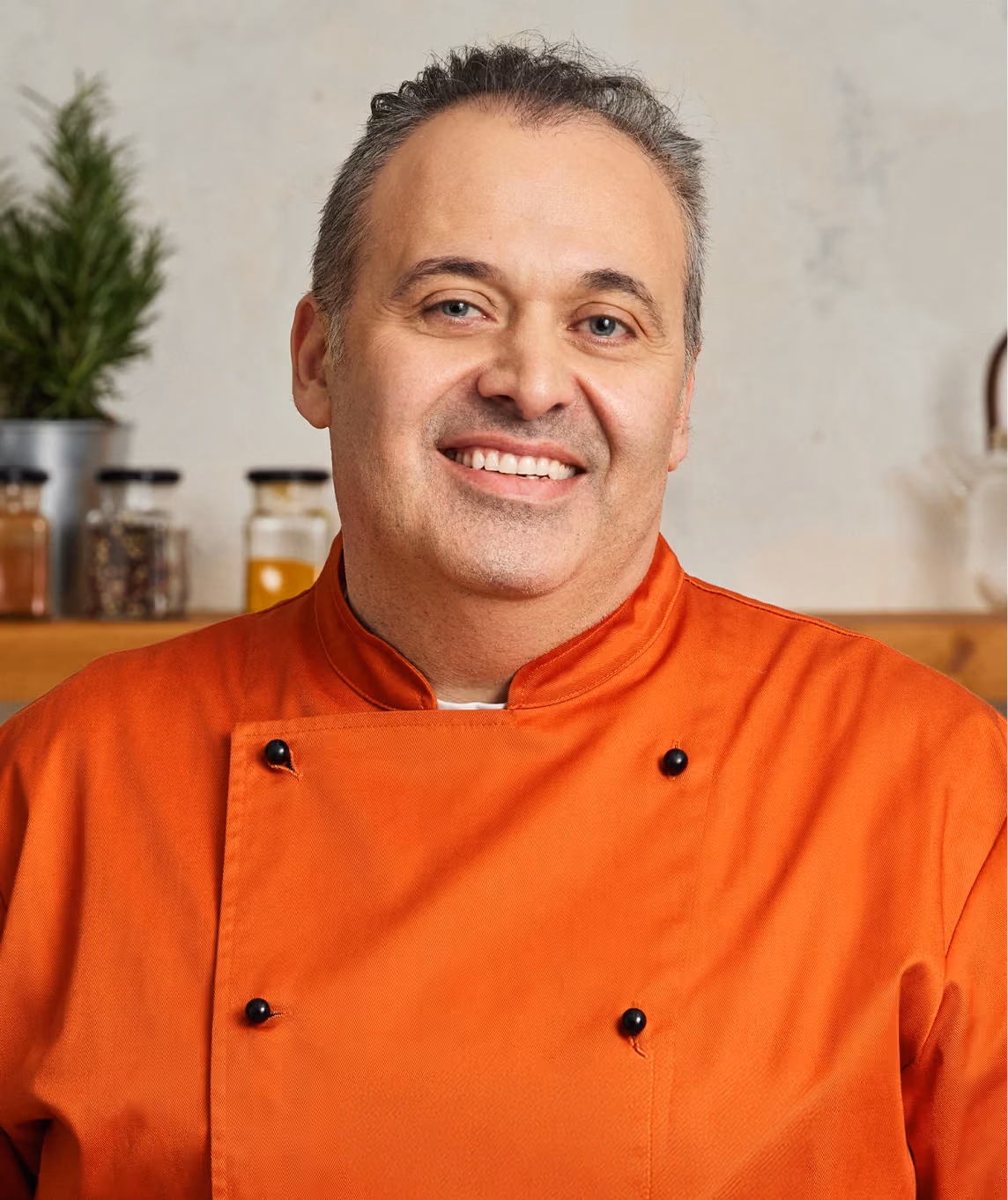 A portrait of professional chef.