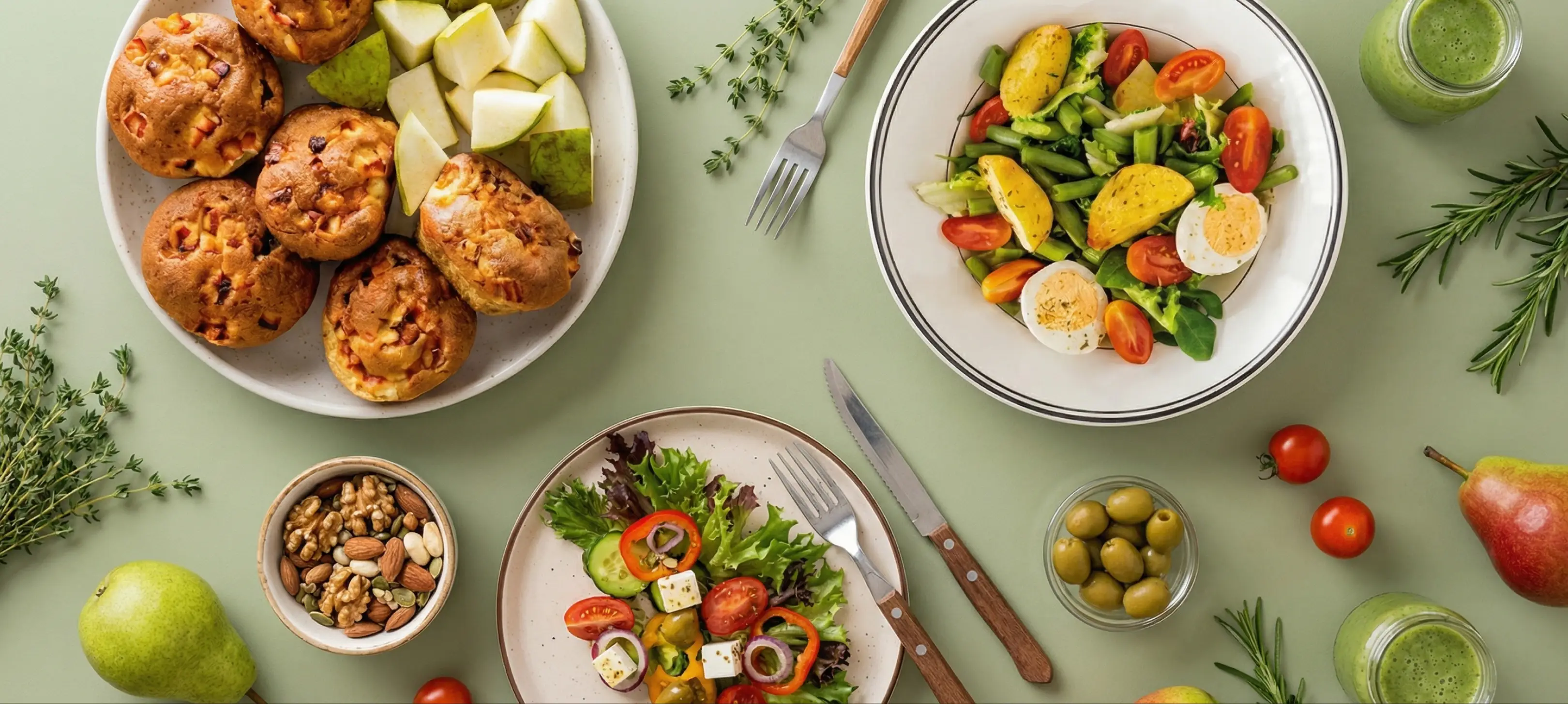 Zdjęcie przedstawiające produkty i posiłki powiązane z prezentowaną dietą.