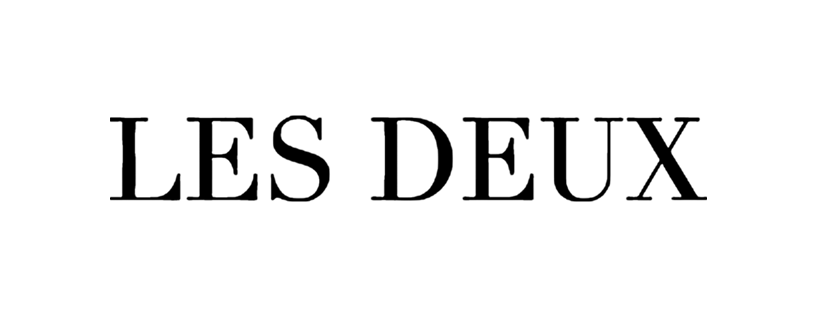 Black text logo reading 'Les Deux' in a bold, modern font on a white background.